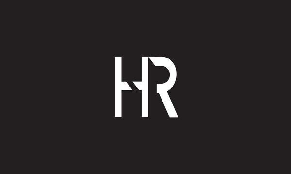 HR, RH, R , H , Abstract Letters Logo Monogram	