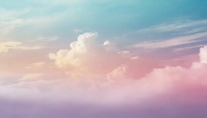 Naklejka na ściany i meble abstract color pastel background a soft sky with cloud background in pastel color