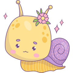 cute snail insect kawaii