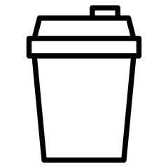 Coffee cup icon. Coffee paper cup icon
