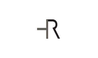 HR, RH, R , H , Abstract Letters Logo Monogram