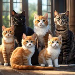 Famille de chats
