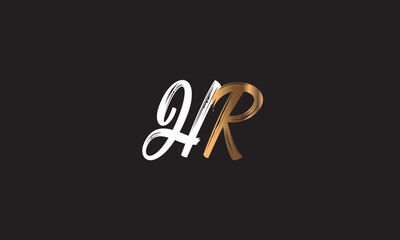 HR, RH, R , H , Abstract Letters Logo Monogram