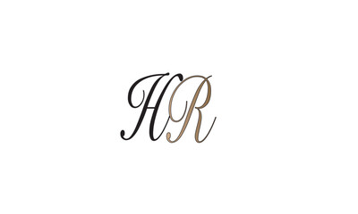 HR, RH, R , H , Abstract Letters Logo Monogram