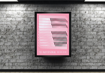 Jazz Festival Abstract Piano Poster