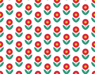 Retro, vintage style floral pattern design background. Pattern graphics used for wallpaper, tiles, fabric, fashion, textures and interiors.