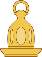 Ramadan Kareem concept with decorative lantern icon design, vector illustration