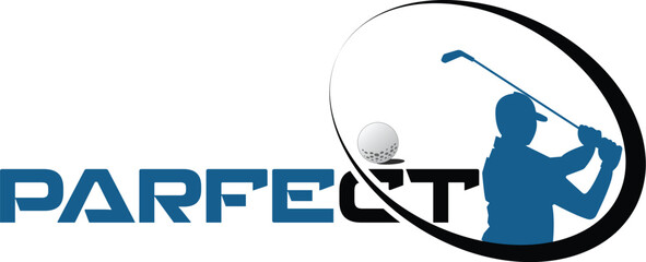 golf logo, Modern professional golf logo design, Golf club logo, golf ball logo, golfer player vector, 