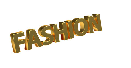 Fashion – plakative 3D-Schrift, Trends, Stil, Kleidung, Design, Mode, Outfits, Style, Accessoires, Models, Laufsteg, Kreativität, Rendering, Freisteller