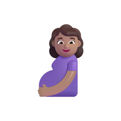 Pregnant Woman : Medium Skin Tone