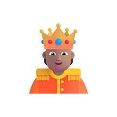 Person with Crown : Medium Skin Tone
