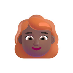 Woman: Red Hair Medium-Dark Skin Tone