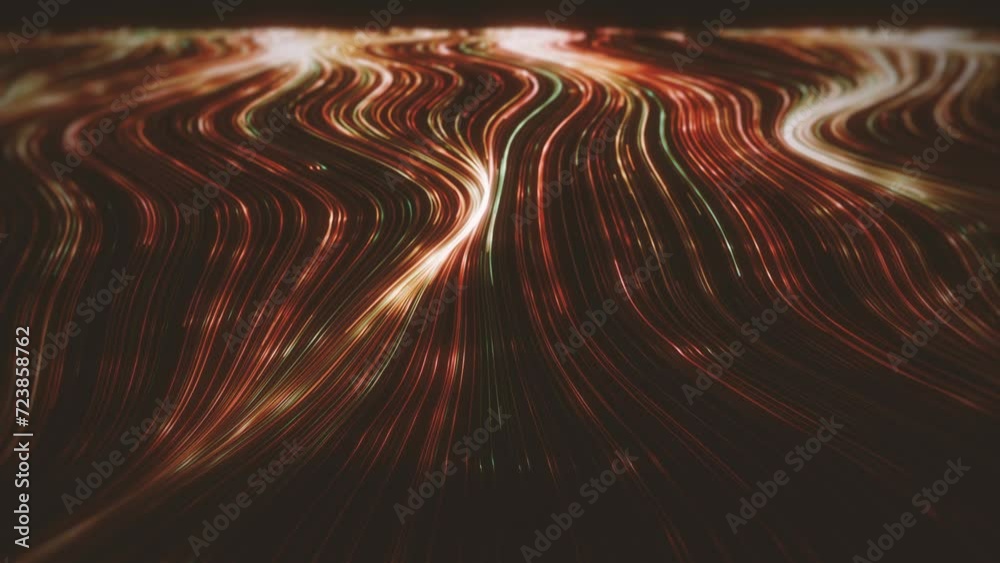 Poster abstract streaming lines background/ 4k animation of an abstract background of flowing ans streaming