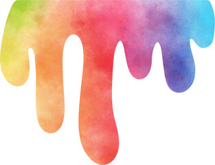 Watercolor paint drops