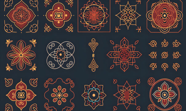 indian traditional and cultural seamless pattern design