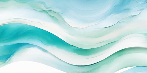 abstract soft blue and green abstract water color ocean wave texture background. Banner Graphic Resource as background for ocean wave and water wave abstract graphics