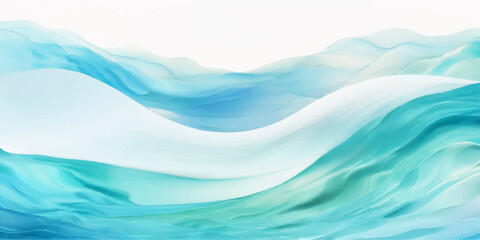 abstract soft blue and green abstract water color ocean wave texture background. Banner Graphic Resource as background for ocean wave and water wave abstract graphics