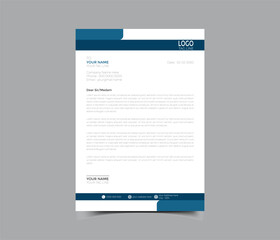corporate company business letterhead template design
