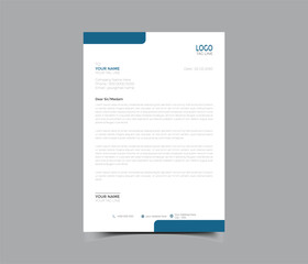 corporate company business letterhead template design