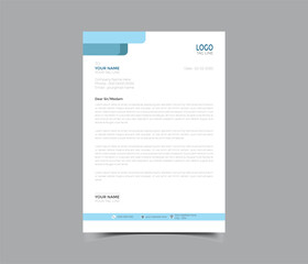 corporate company business letterhead template design