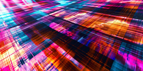 Holographic Urban Grid Illusion