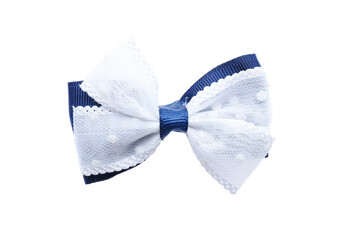 Blue hair clip with lace