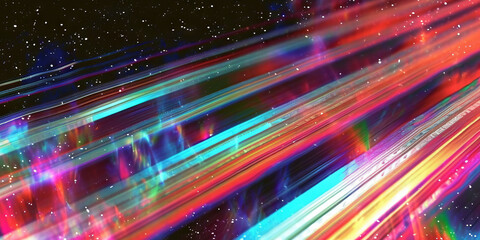 Cosmic Glitter Stripes Background