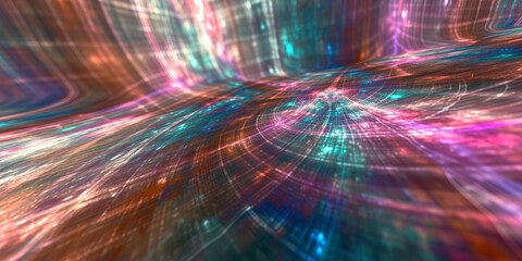 Holographic Warp Speed Effect Background