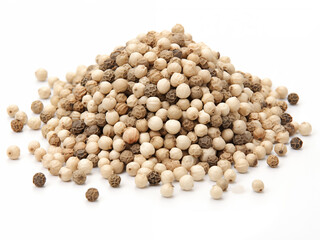 Small pile of white pepper grains