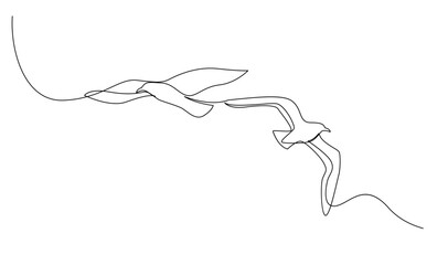 Seagulls fly over the surface of the sea. Small waves. World Maritime Day. template