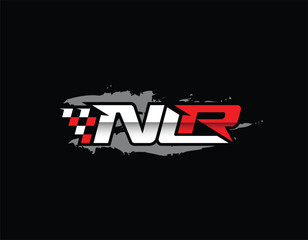 Initial NRL Automotive Racing Logo Design Template