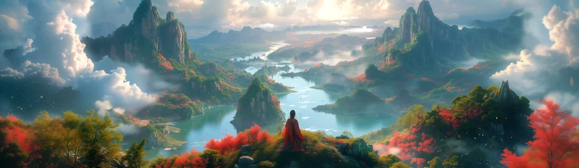 Foto op Canvas Resourcing meditation landscape in Asia © L U D O G R A F I K