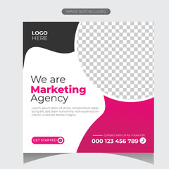 Corporate business Social media post Rectangular shape post design social media post template corporate social media banner