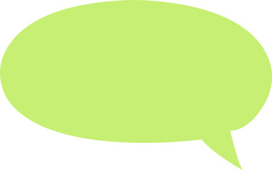 Speech Bubble colorful icon. Talk bubble. Cloud speech bubble. Vector flat isolated on transparent background. Outline vintage design, pop art trendy style chat symbol