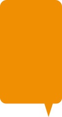 Speech Bubble colorful icon. Talk bubble. Cloud speech bubble. Vector flat isolated on transparent background. Outline vintage design, pop art trendy style chat symbol