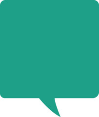 Speech Bubble colorful icon. Talk bubble. Cloud speech bubble. Vector flat isolated on transparent background. Outline vintage design, pop art trendy style chat symbol