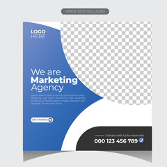  Modern and creative client testimonial social media post design. Customer service feedback review social media post or web banner