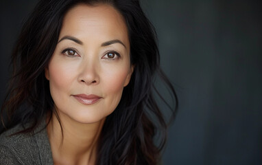 Obraz premium Close-up Portrait of Person With Freckles on Their Face