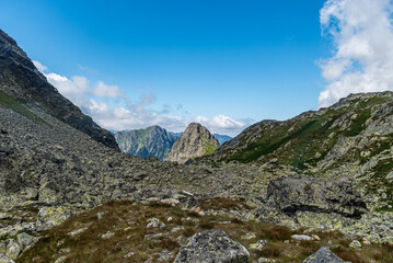 Beautiful High Tatras mountains in Slovakia - highest part of Bielovodska dolina valley © honza28683