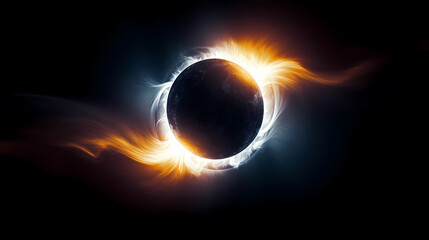 Space galaxy background, 3D illustration of nebulae in the universe