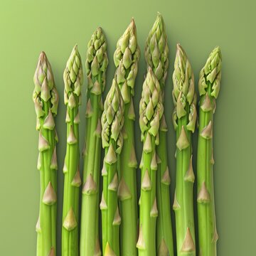 Asparagus vegetables Background of fresh asparagus arranged together on whole image