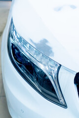 Obraz premium painting works paint removal and rust removal from car parts service station detailing