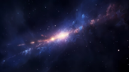 Fototapeta premium Cosmic illustration showing vibrant cosmic background
