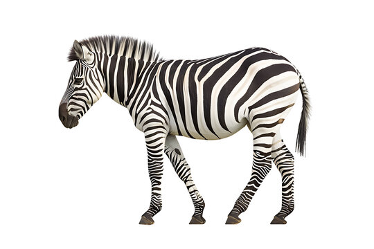 Zebra on transparent background PNG