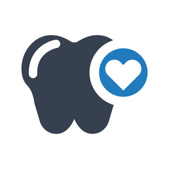 tooth love icon