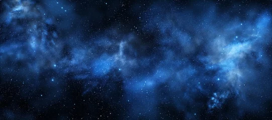 Deurstickers beautiful night sky. Space and stars background © RMedia