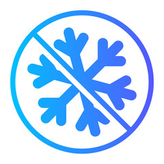 prohibition gradient icon