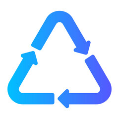 recycling gradient icon