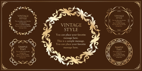 オシャレなアンティークフレーム