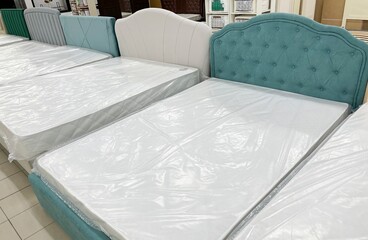 Sale of luxurious fabric upholstered beds